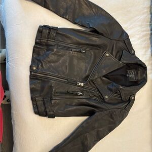Women’s Lucky Brand Black Leather Jacket